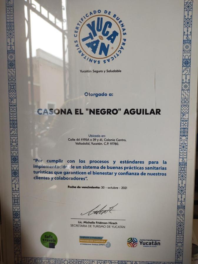 Casona Del Negro Aguilar Hotel Valladolid  Bagian luar foto